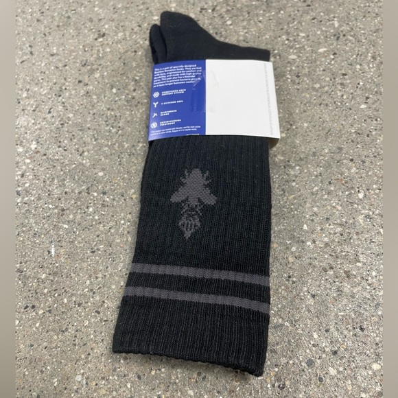 NWT Bombas Black Socks unisex size large 1 pair - Picture 5 of 8